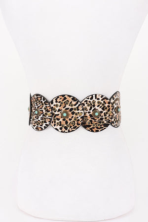 092425 Faux Leather Disc Belt