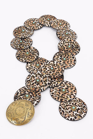 092425 Faux Leather Disc Belt