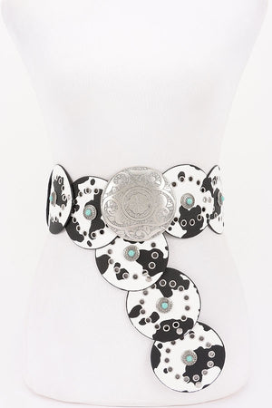 092425 Faux Leather Disc Belt