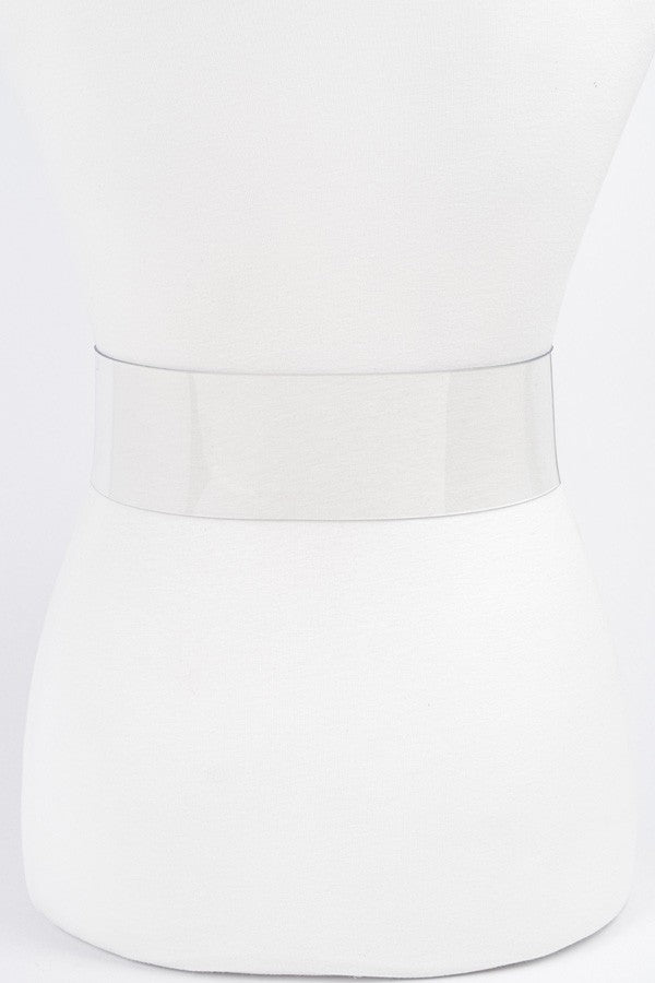 100225 Big Metal Buckle Clear