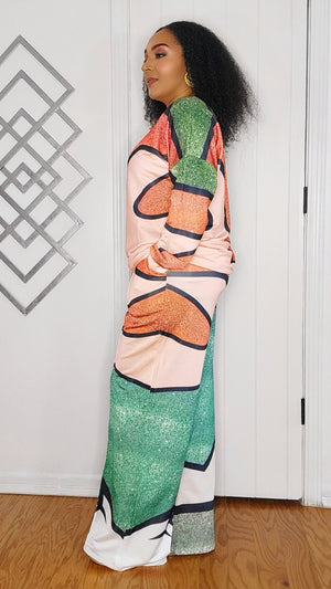 100324 The Green Multicolor Design Jogger