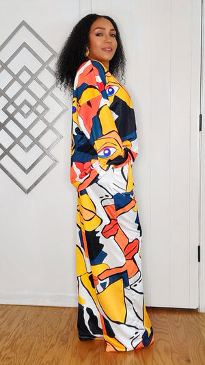 100324 The Yellow Multicolor Design Jogger