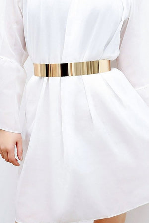Gold Wonder Woman Medium Metallic Belt UNIK-ELEGANCE Gold Wonder Woman Medium Metallic Belt UNIK-ELEGANCE