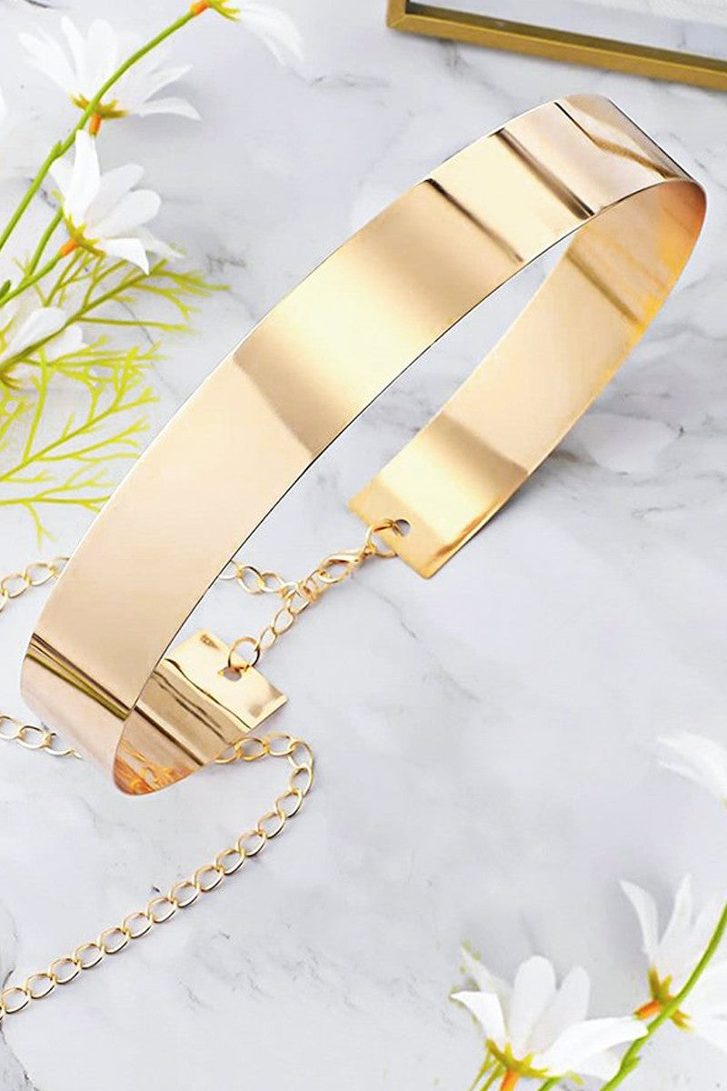 Gold Wonder Woman Medium Metallic Belt
