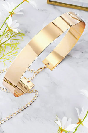 Gold Wonder Woman Medium Metallic Belt