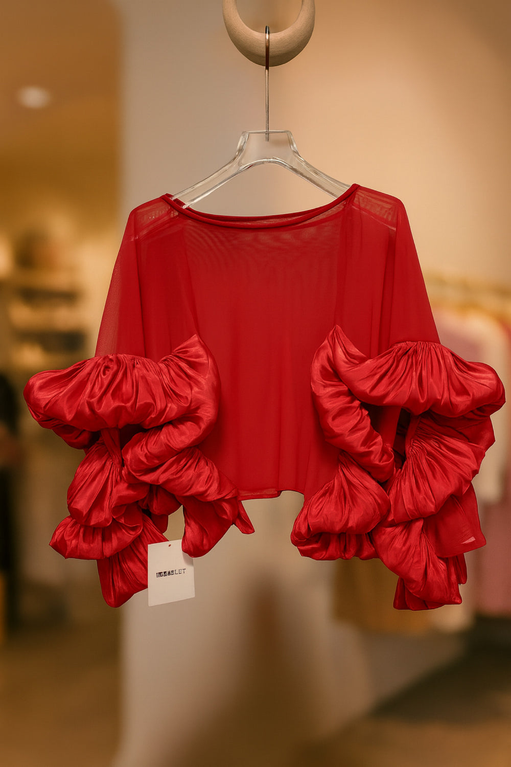 112025 Cloud Couture Ruffle Top BACK ORDER