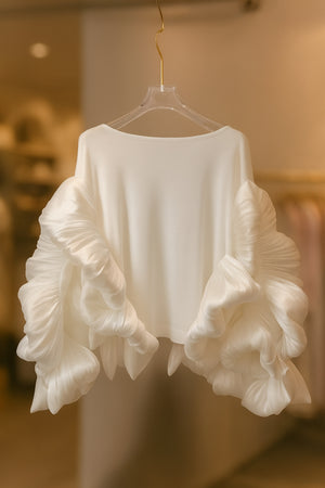 112025 Cloud Couture Ruffle Top BACK ORDER