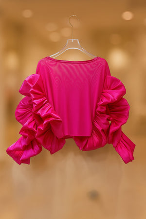 112025 Cloud Couture Ruffle Top BACK ORDER