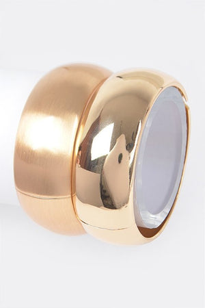 081424 Two Set Metal Bangle Bracelet