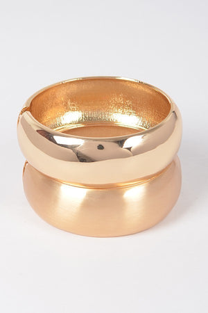 081424 Two Set Metal Bangle Bracelet