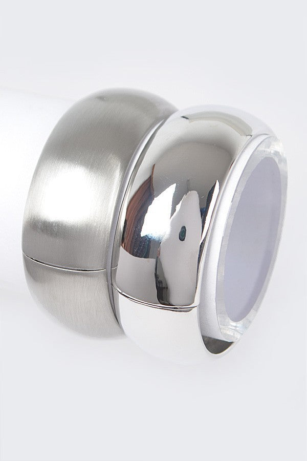 081424 Two Set Metal Bangle Bracelet