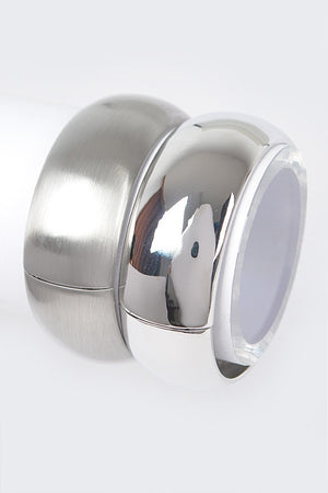 081424 Two Set Metal Bangle Bracelet