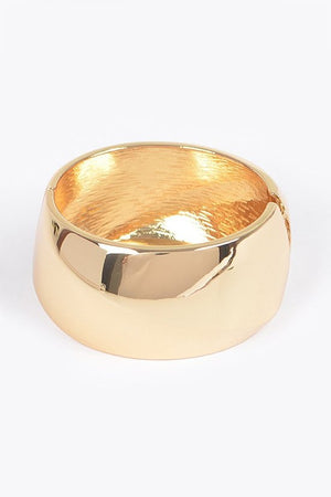 081424 Gold Metal Srping Hinge Cuff