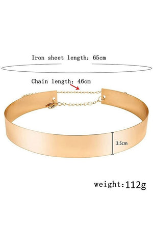 Gold Wonder Woman Medium Metallic Belt