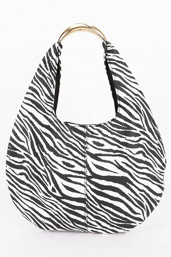 120125 Faux Leather Hobo Bag