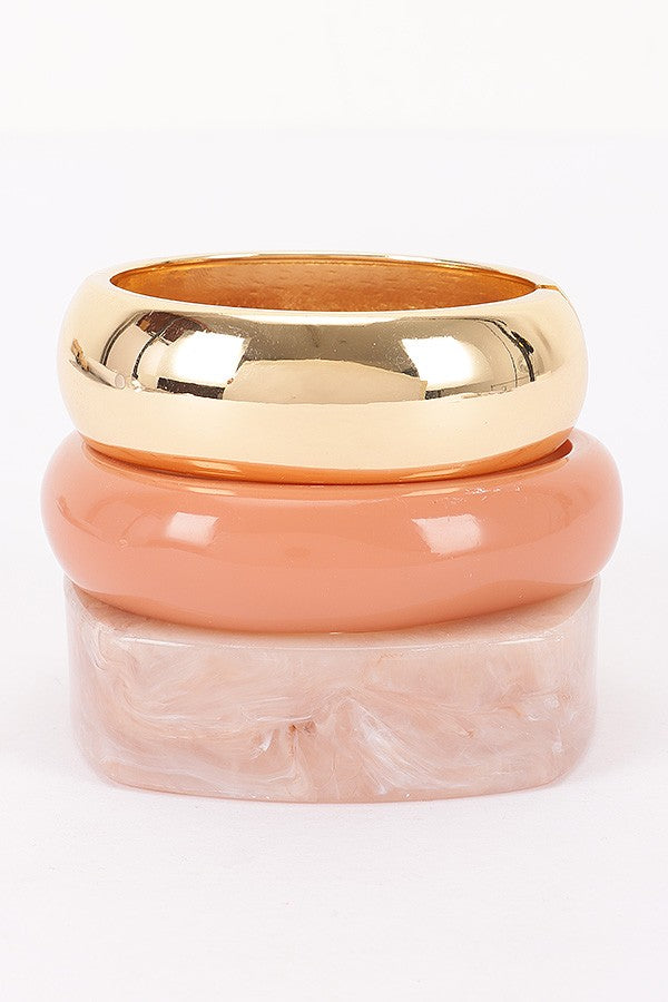 120125 Beige Multi Mixed - Material Bracelet