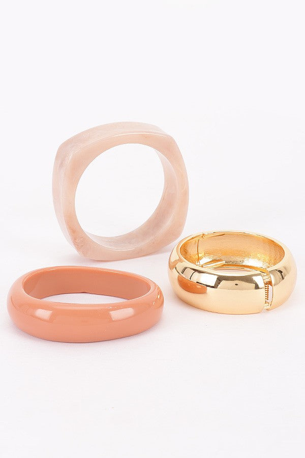 120125 Beige Multi Mixed - Material Bracelet