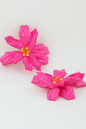 120125 Bright Blossoming Flower Stud Earrings