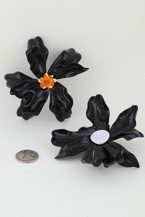 120125 Bright Blossoming Flower Stud Earrings