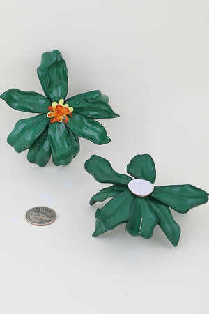 120125 Bright Blossoming Flower Stud Earrings