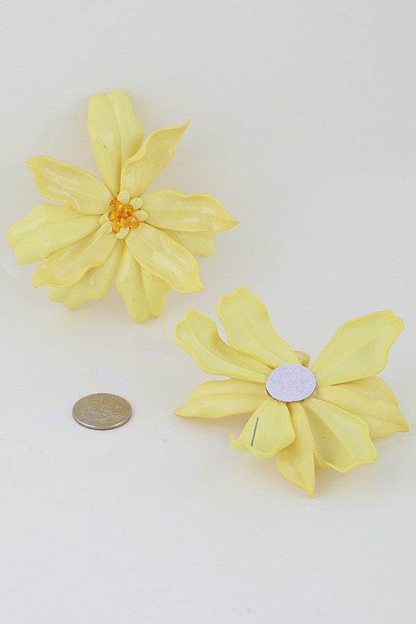 120125 Bright Blossoming Flower Stud Earrings