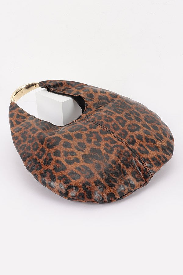 120125 Faux Leather Hobo Bag