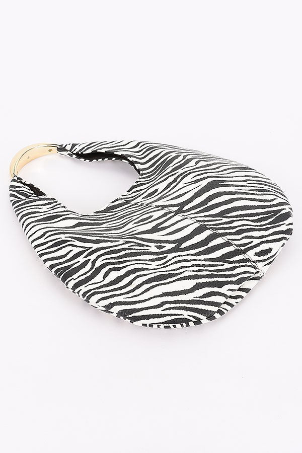 120125 Faux Leather Hobo Bag