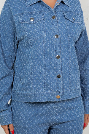 012225 The The Everyday Chic Denim Pant Set