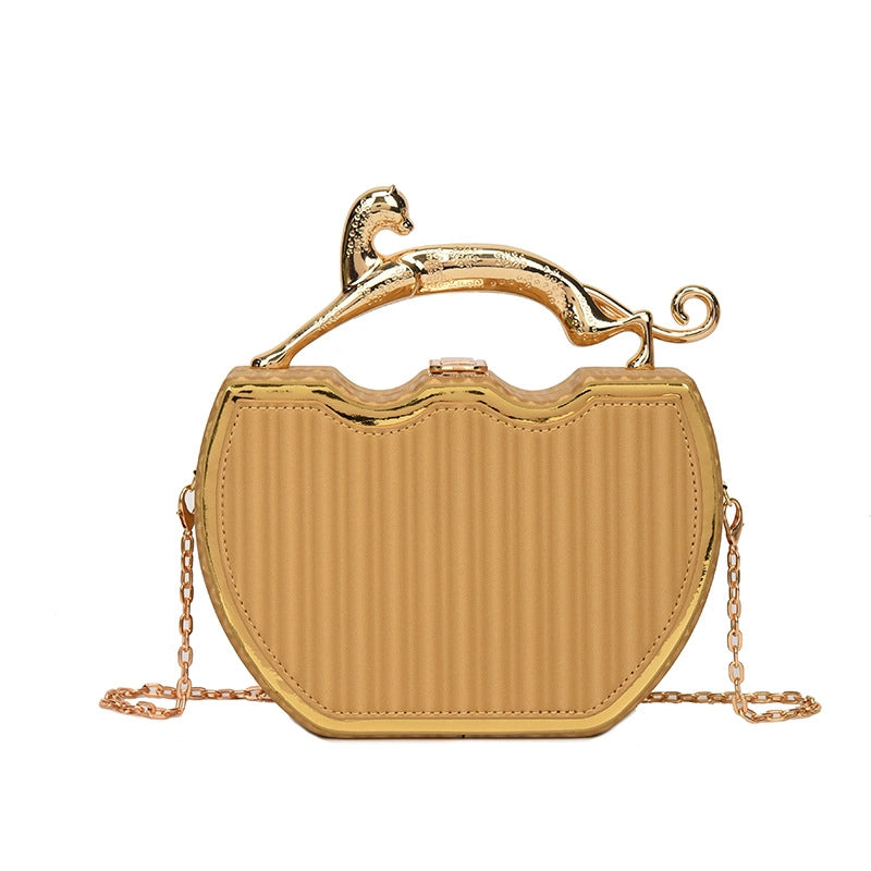 Cat Handle Clutch Bag | Statement Evening Purse, Wedding Guest Handbag