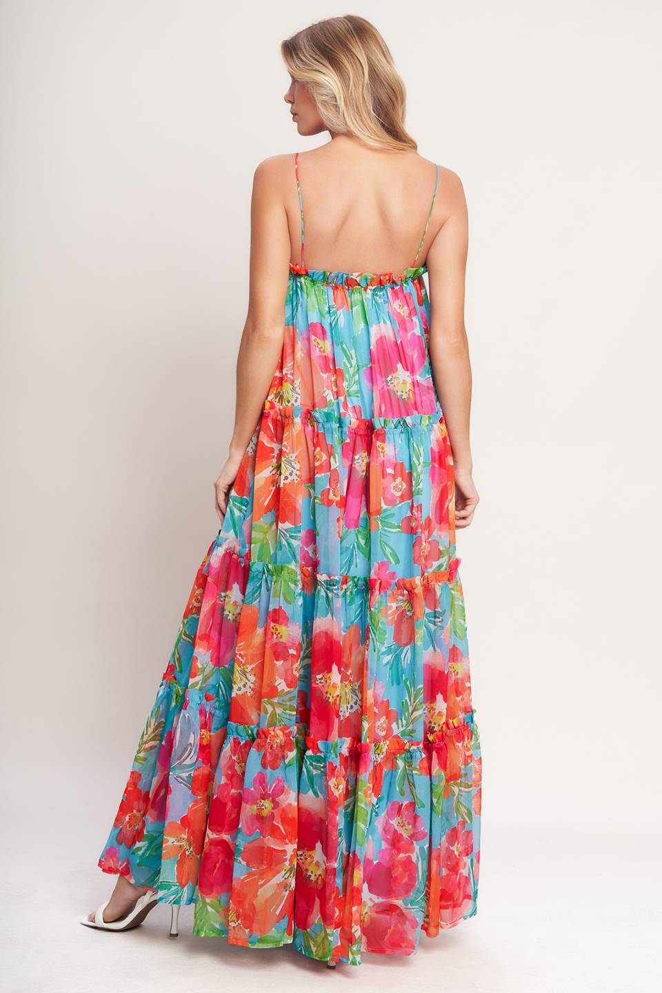 042226 The Vibrant Bloom Goddess Maxi Dress