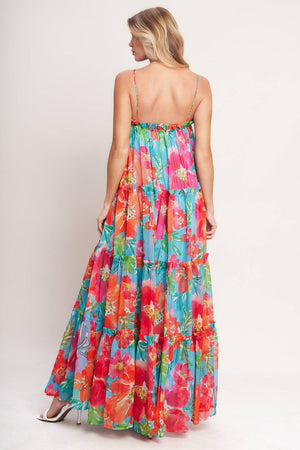 042226 The Vibrant Bloom Goddess Maxi Dress