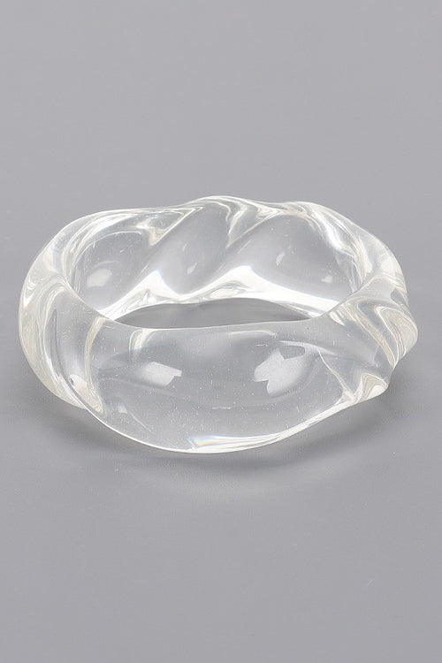 040826 Clear Acrylic Bangle