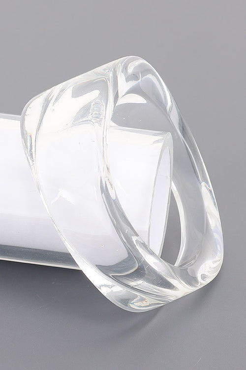 040826 Clear Acrylic Bangle