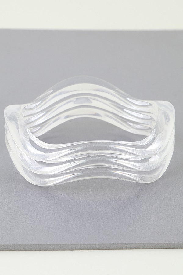 040826 Transparent Ripple Wave Bracelet