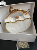 Cat Handle Clutch Bag | Statement Evening Purse, Wedding Guest Handbag