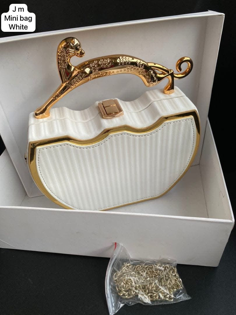 Cat Handle Clutch Bag | Statement Evening Purse, Wedding Guest Handbag