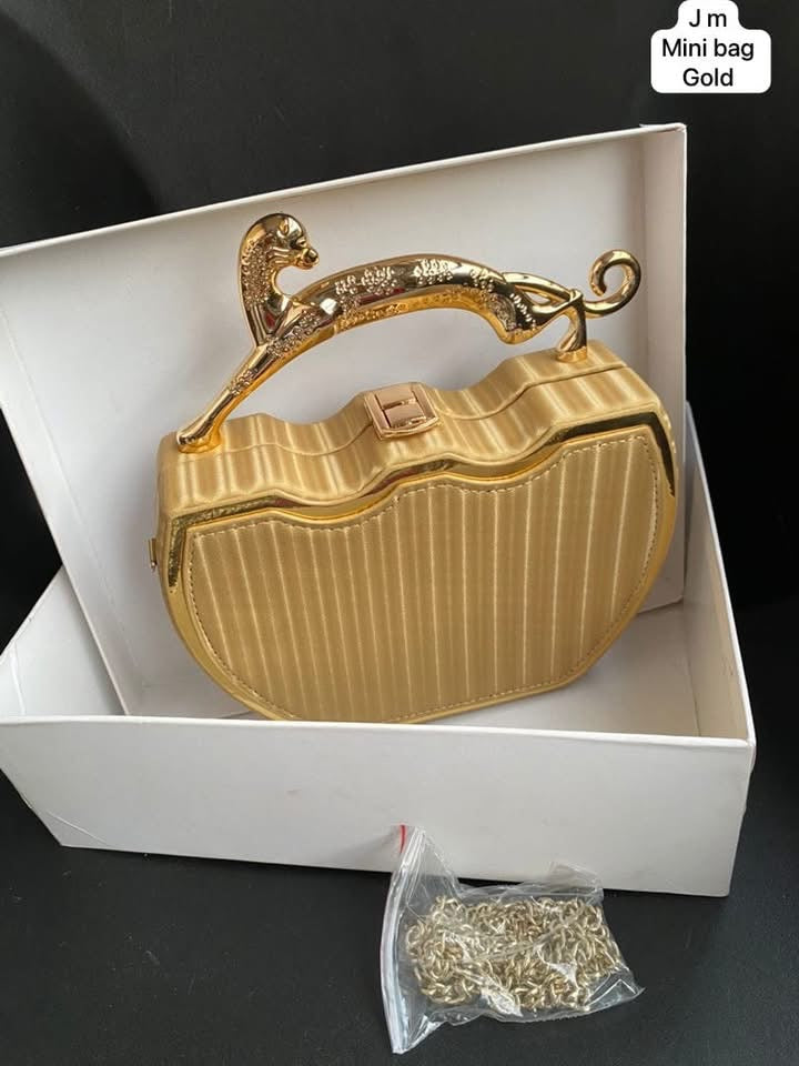 Cat Handle Clutch Bag | Statement Evening Purse, Wedding Guest Handbag