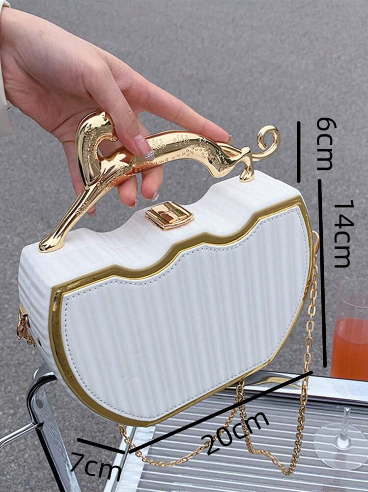 Cat Handle Clutch Bag | Statement Evening Purse, Wedding Guest Handbag