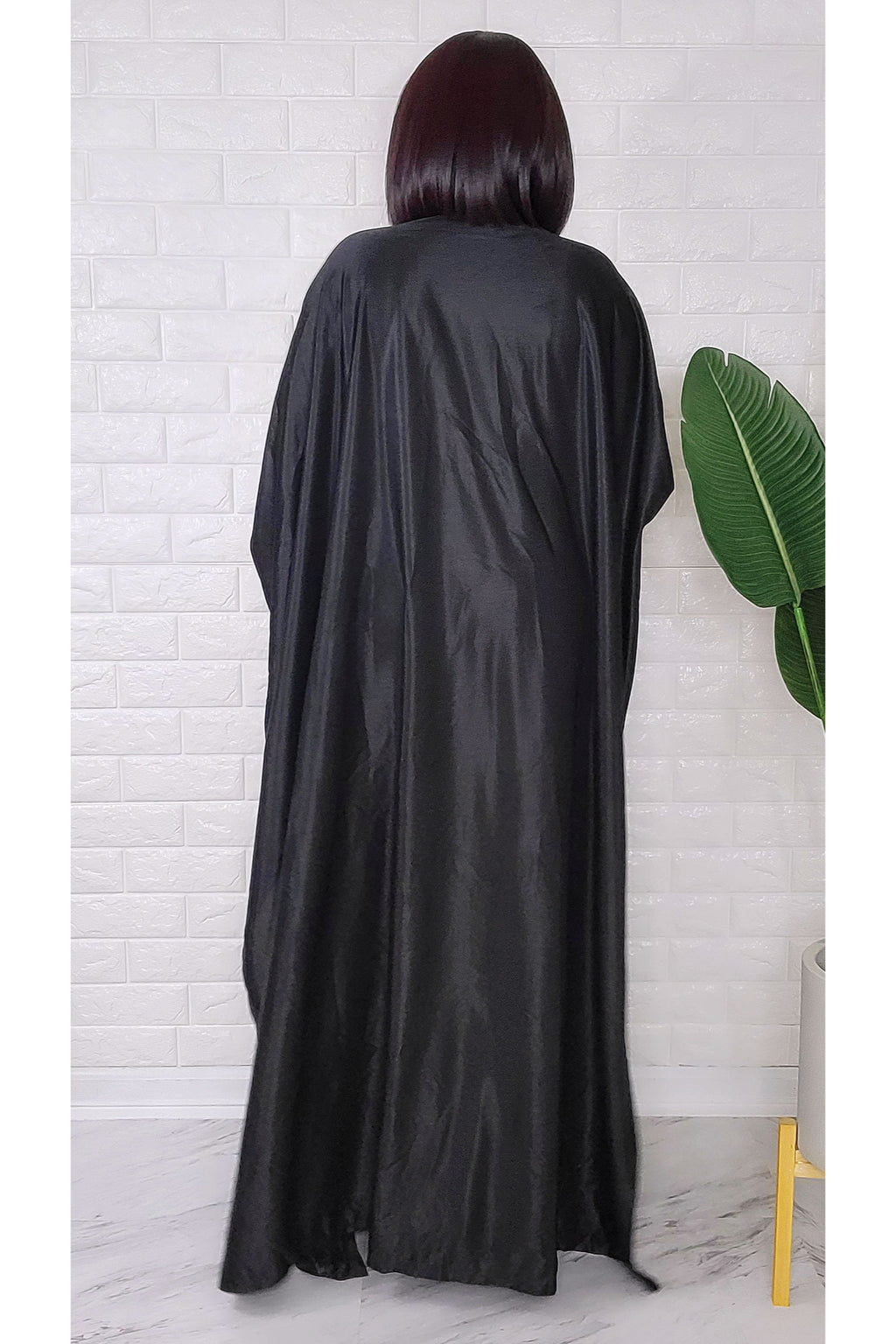 050223 The Black & Gold Imperial Kimono Duster One Size Fit All