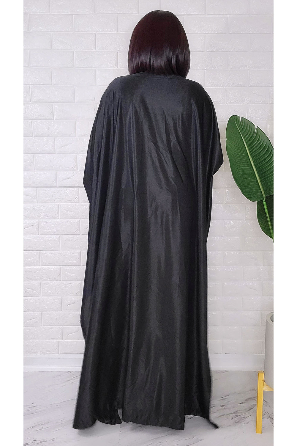 050223 The Black & Gold Imperial Kimono Duster One Size Fit All