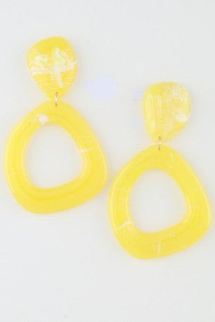 042926 Neon Marble Abstract Earrings