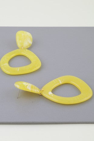 042926 Neon Marble Abstract Earrings