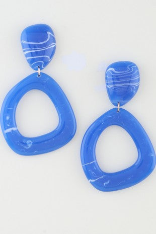 042926 Neon Marble Abstract Earrings