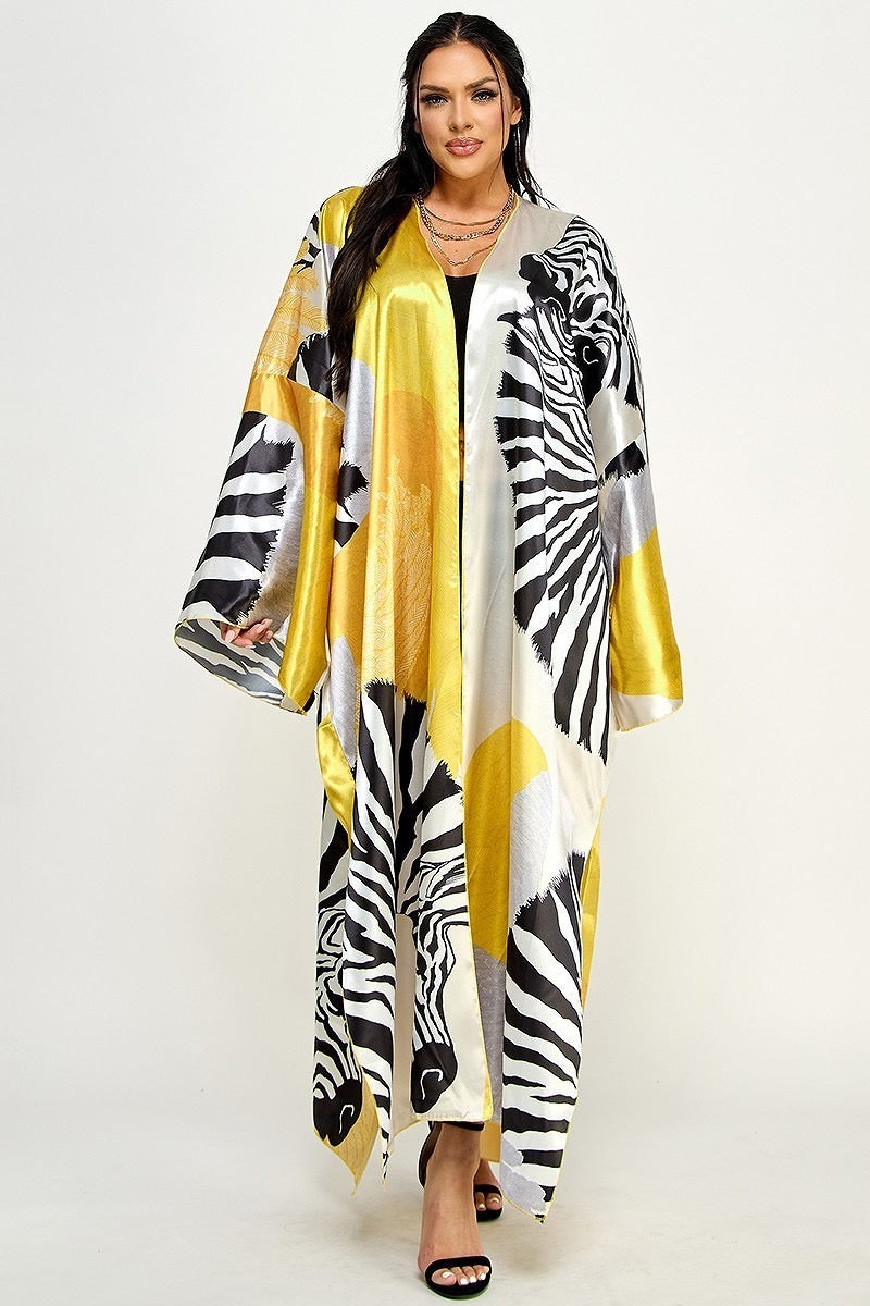 051023 The Zebra in the Safari Kimono Duster One Size Fit All