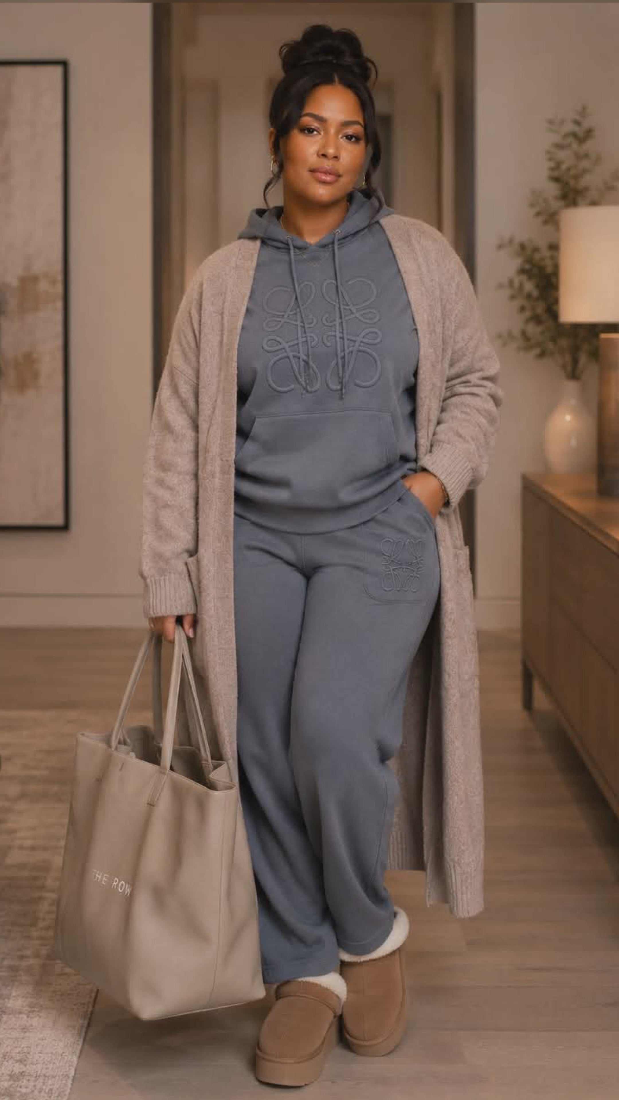 012225 The Grey Soho Luxe Lounge Set