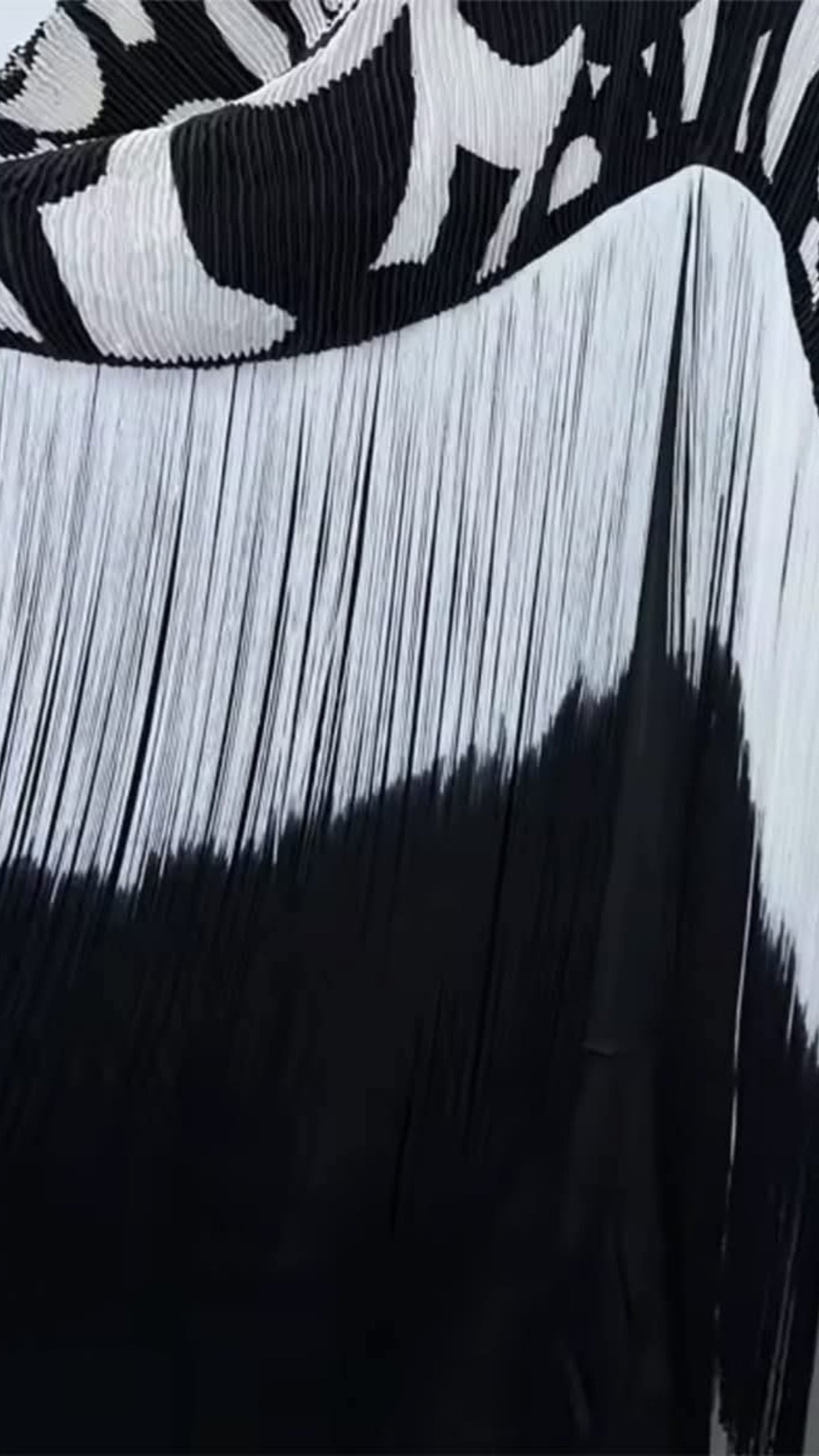 The Monochrome Rose Fringe Maxi Dress One Size Fit All Small to 2XL