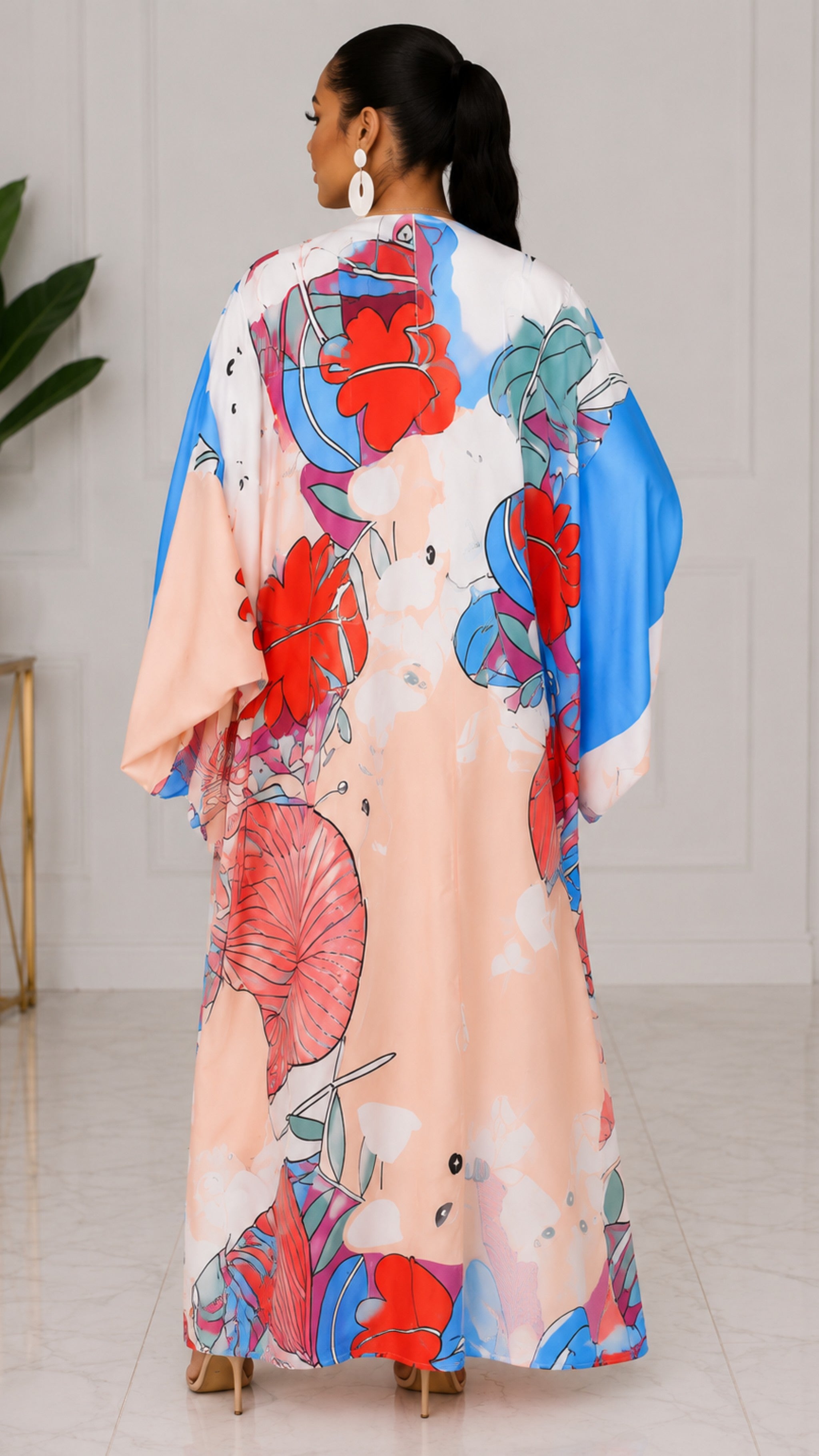 030123 The Paradise Azul Duster One Size Fit All
