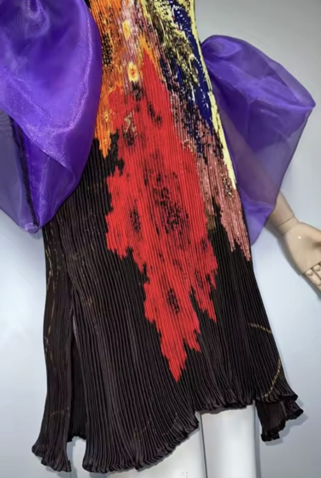 The Amethyst Art Pleated Dress
