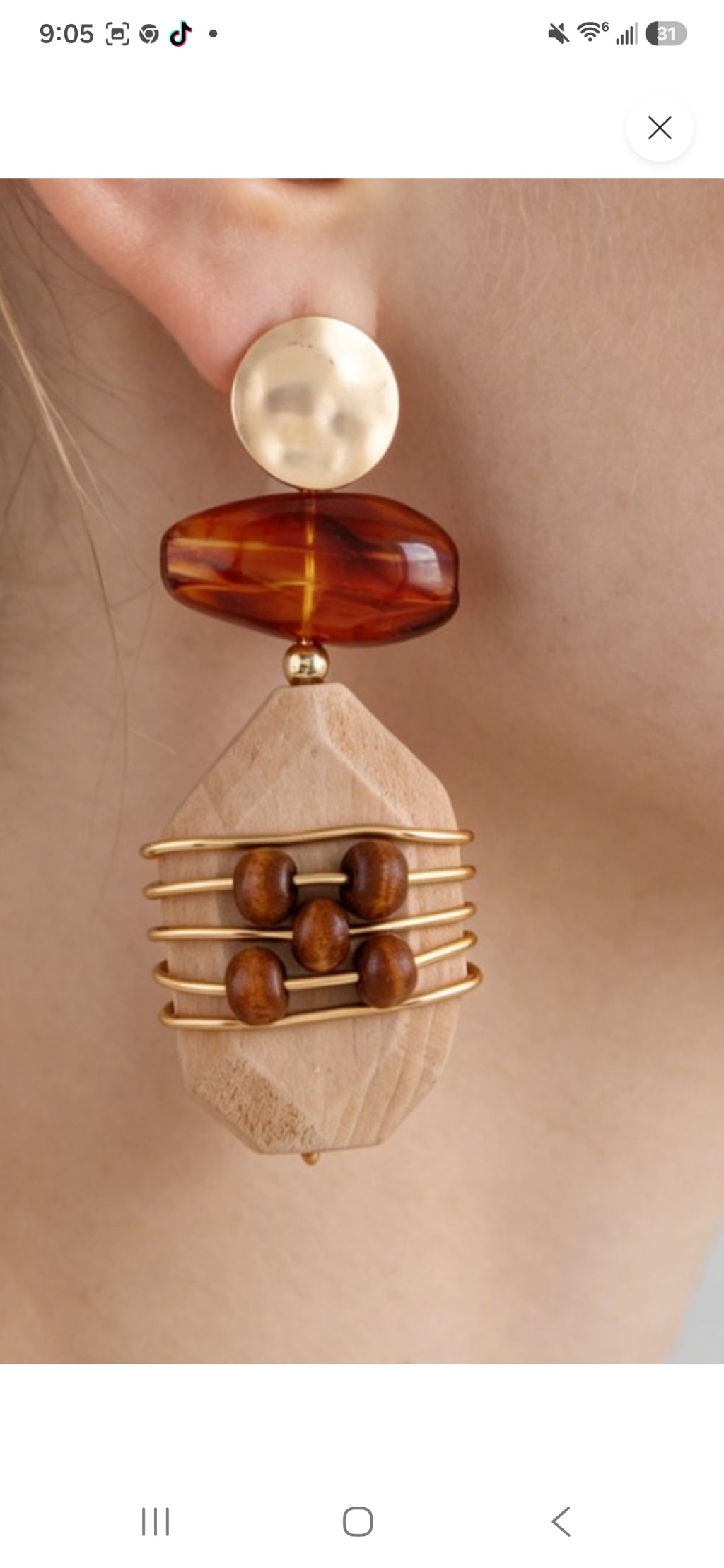 Abstract Historic Pillar Drop Earrings