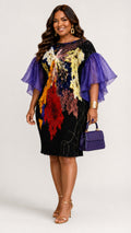 The Amethyst Art Pleated Dress